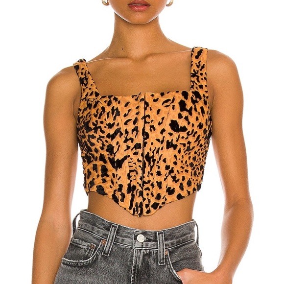 NWT Superdown Leopard Bustier - Picture 1 of 4